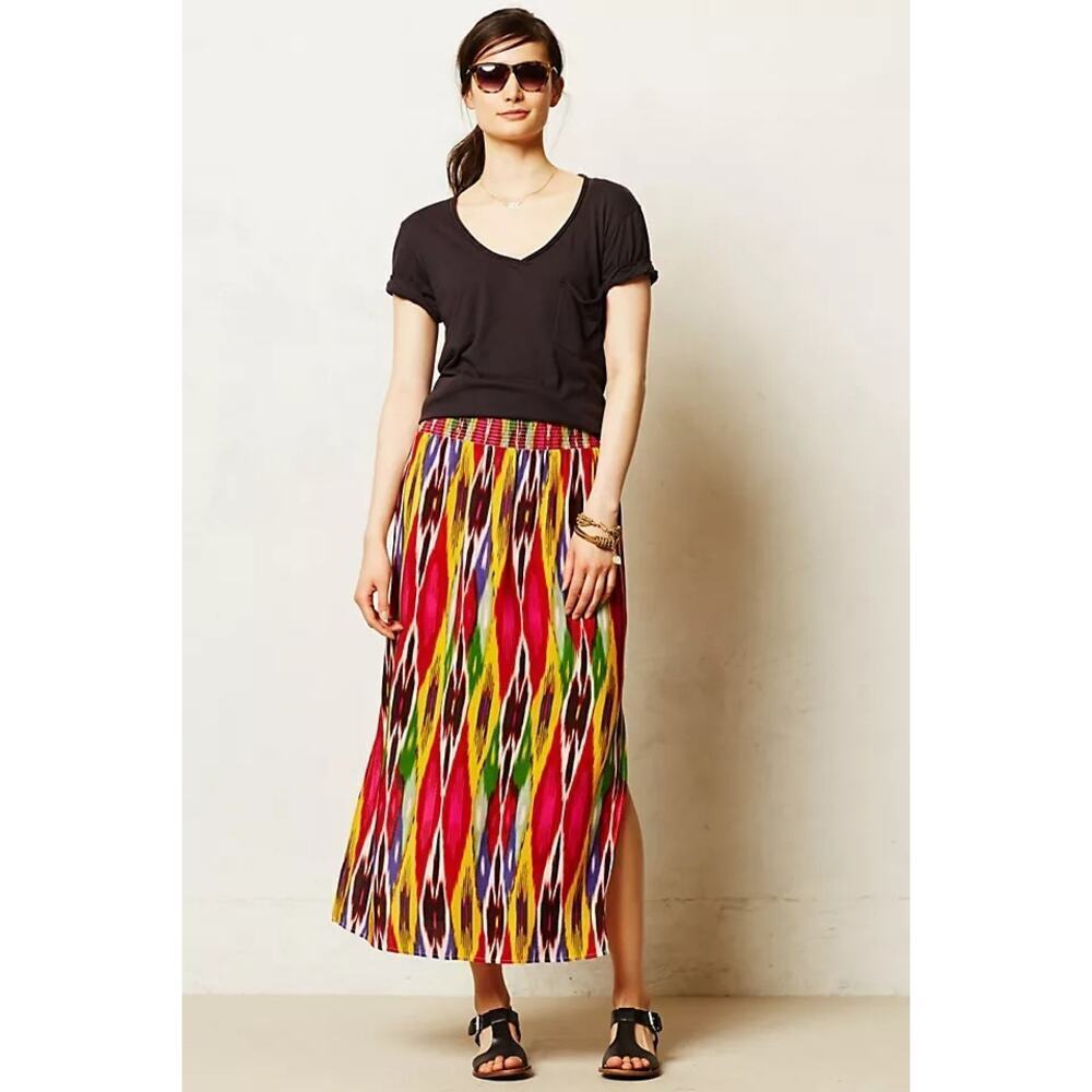 Anthropologie Women's Multicolor Vanessa Virginia Apolline Maxi Skirt Size Large